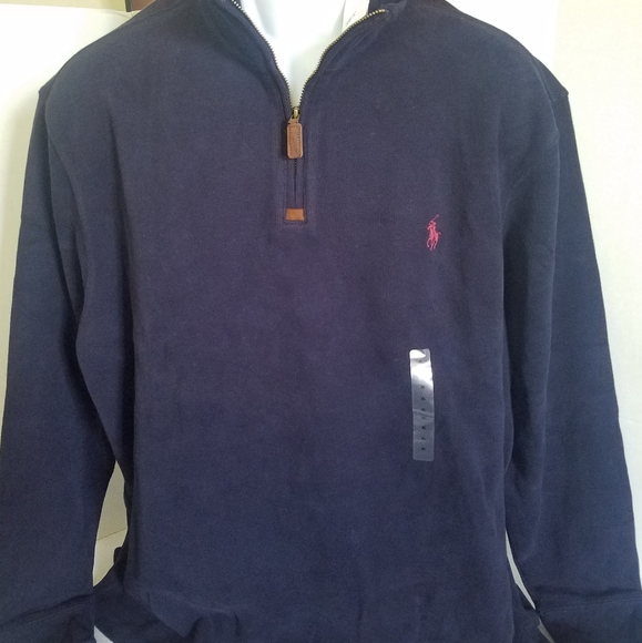 Polo Ralph Lauren Ribbed Half Zip Pullover. New. Mens Size: XL - Picture 3 of 5